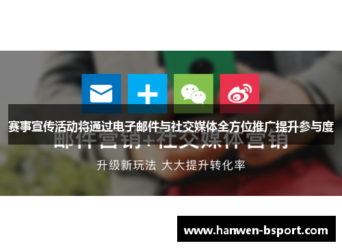 赛事宣传活动将通过电子邮件与社交媒体全方位推广提升参与度